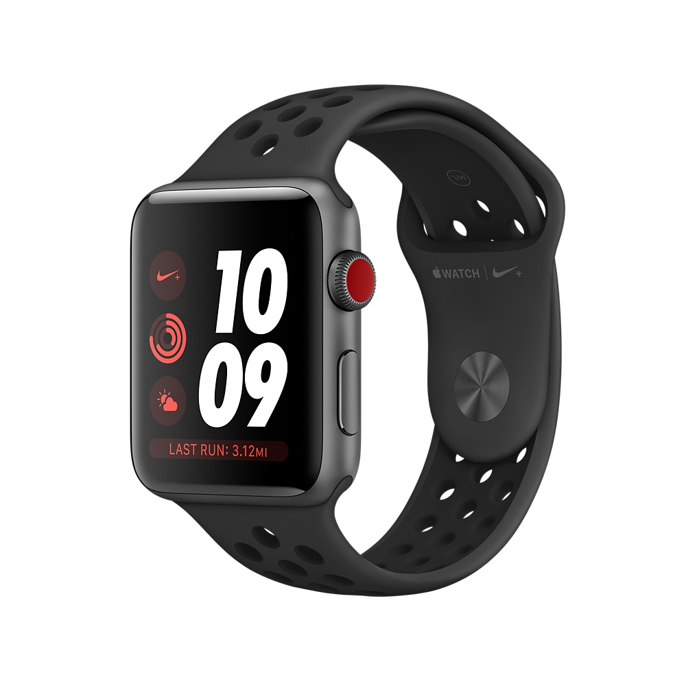 Nike+ Apple Watch Series 3 Sport 38mm MTF12 - MQKY2 Grey Black :: Jakarta  Smartphone